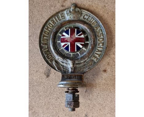 A Royal Automobile Club Association bumper badge, N79144 