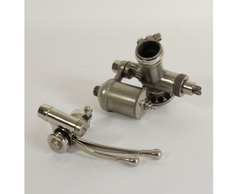 A vintage AMAC Ltd carburettor, stamped 30 PUY, 8870, with twin control lever