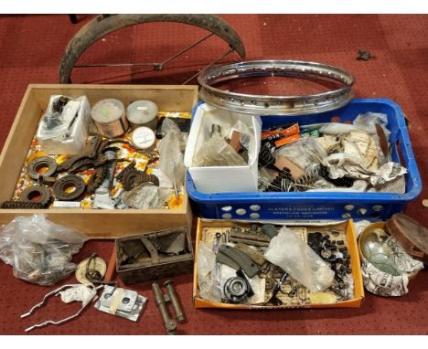 An autojumblers lot to include Levis spares, vintage and later spares 
