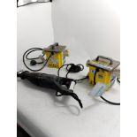 DEWALT RECIPROCATING SAW AND 2 PORTABLE TRANSFORMER BOX