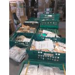 JOBLOT OF CURTAIN POLE BRACKET AND PARTS AS SHOWN IN PICTURES