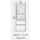 SUB ZERO WINE COOLER FRIDGE WINE STORAGE MODEL 427R WITH 2 REFRIGERATED DRAWERS