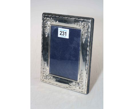 R. Carr silver hallmarked photograph frame, Sheffield 1994.