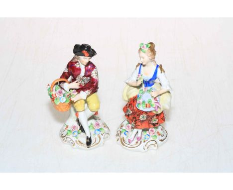 Pair of Sitzendorf figurines.