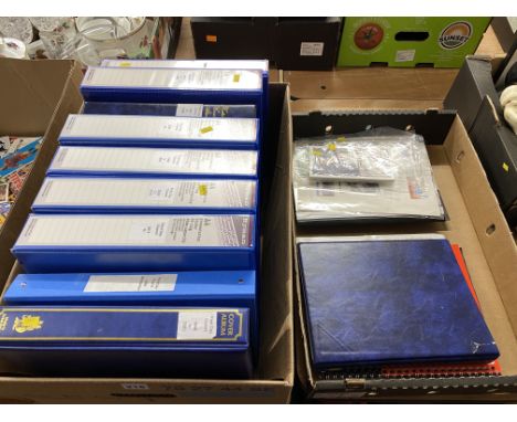 Two boxes of various First Day covers in albums (10)