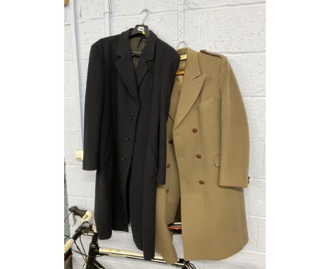 A Varteks Cashmere blend woollen overcoat and a Crombie double breasted coat