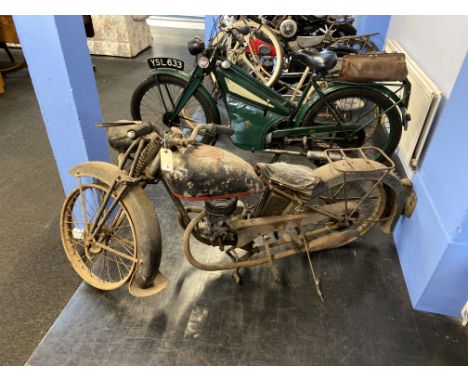 A Peugeot P53 1939-45 motorcycle, engine number 894017 and frame number 370232