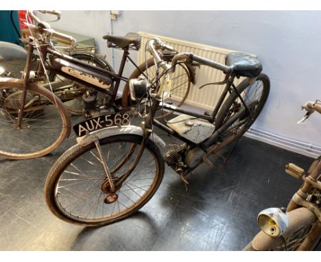 An Excelsior/Norman Aux 568 motorcycle with Villiers Junior engine, frame number J1319