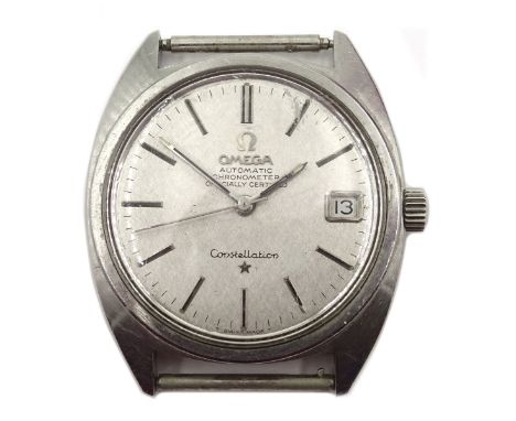 Omega Constellation automatic chronometer stainless steel wristwatch 1968 with original box, receipt and papers  Condition Re