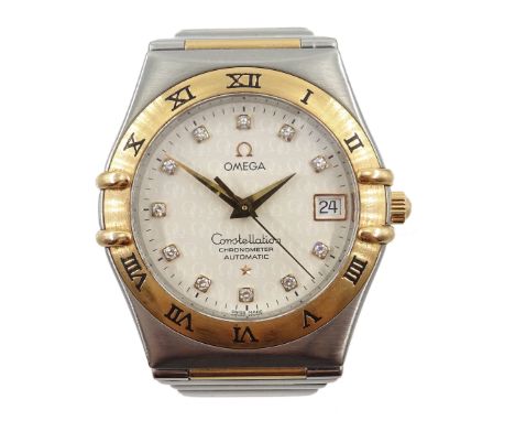 Omega Constellation Manhattan 50 years anniversary automatic chronometer 18ct rose gold and stainless steel wristwatch 2004 w