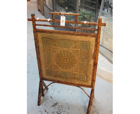Early 20th Century bamboo fire screen.