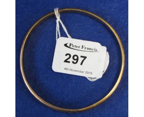 Victorian 9ct gold slave bangle. CONDITION REPORT: 8.4 grams