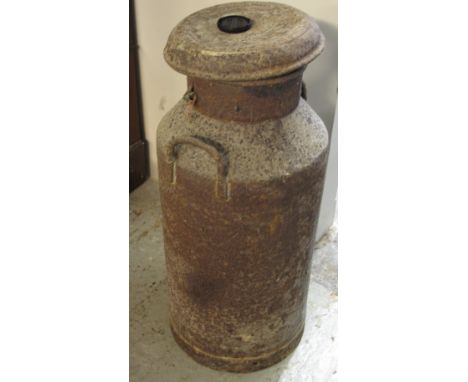 Vintage metal milk churn.