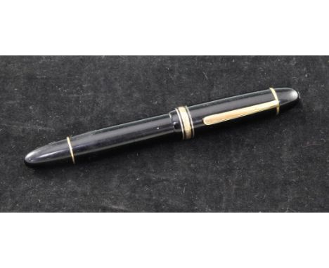 A Montblanc Meisterstuk 149 fountain pen, 14ct gold nib, marked 4810, 5.5ins