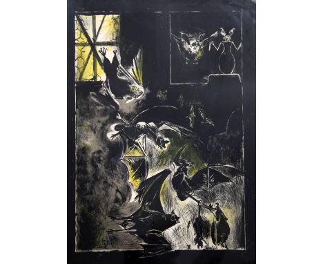 § Graham Sutherland (1903-1980)lithograph,Chauves Souris - Interior 1968,signed in pencil, edition 58/70,overall 26 x 19.75in