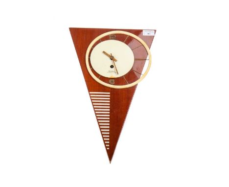 USSR FUTURIST CLOCK BY LANTAZ,with key and pendulum, 45cm longClock comes with a key and pendulum. The pendulum is inserted a
