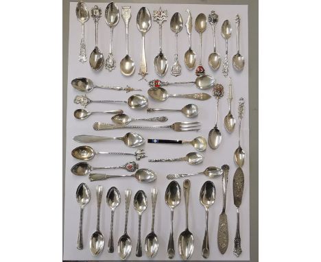 Silver to include thirty eight spoons, a pickle fork and two butter knives, 452g, Location: CAB 