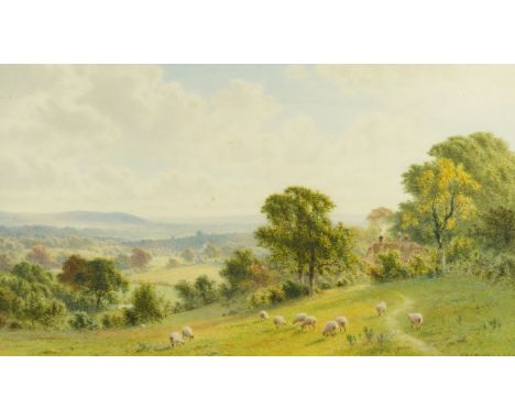 ROBERTO ANGELO KITTERMINSTER MARSHALL (BRITISH, 1849-1926)The South Downs looking towards Brighton
signed 'R A K Marshall NBA
