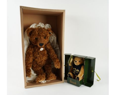 A STEIFF REPLICA 1905 TEDDY GIRL BEAR (2)1997 In brown mohair, with white label no. 404306, with tag around the neck and in b