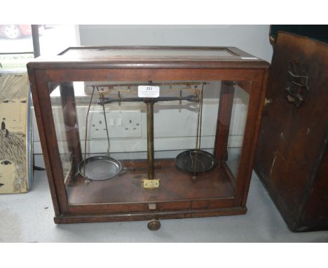 Cased Brass Scales by Gallenkamp of London 