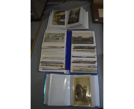 Three Small Albums of Vintage Postcards 