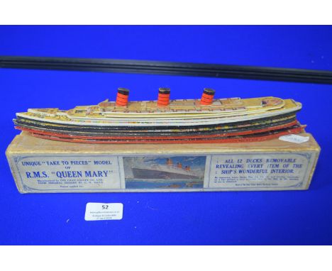 Chad Valley Section Model of RMS Queen Mary 