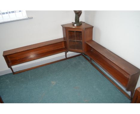 Liberty Mahogany Corner Shelf Unit 