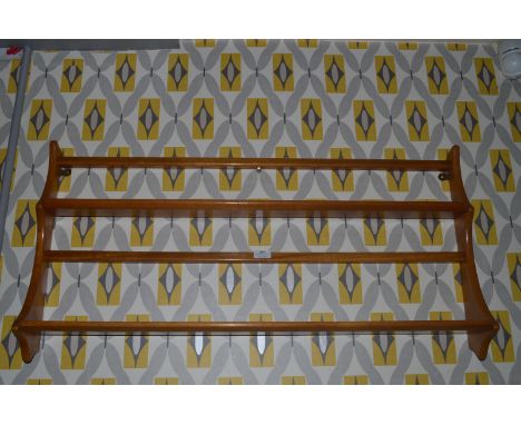 Ercol Teak Wall Plate Rack 