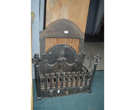 Cast Iron Fire Grate plus Copper & Brass Fire Surround 