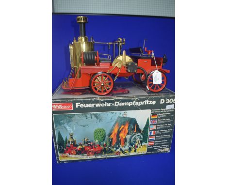 Wilesco D305 Model Live Steam Fire Engine with Original Packaging 