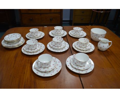 Aynsley Rose Pattern Part Tea Set 30+pcs 