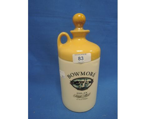 A Bowmore Gulls Active in ceramic decanter with jug top, no age, no capcity, no strength