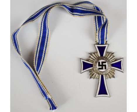 German WW2 Nazi Third Reich silver Mother's Cross