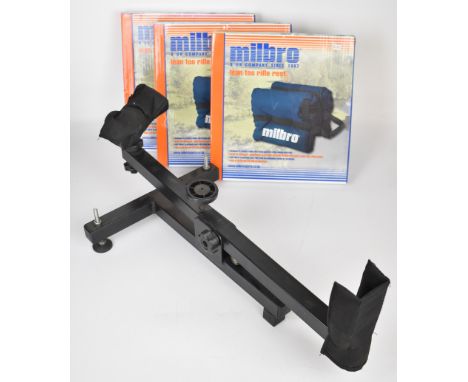 Four rifle or shotgun gunsmiths target or bench rests, three Milbro Lean To, in original boxes.&nbsp;