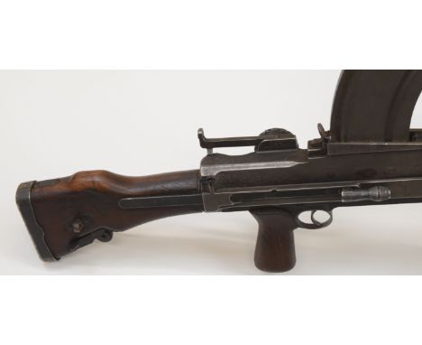 Deactivated British Bren Mk.I .303 light machine gun stamped 'A.S.R.' to the left side of the frame and 'Inglis 1942' to the 