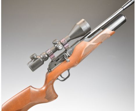 Walther Rotex R8 .22 FAC PCP air rifle with chequered semi-pistol grip and forend, raised cheek piece, adjustable trigger, 8-