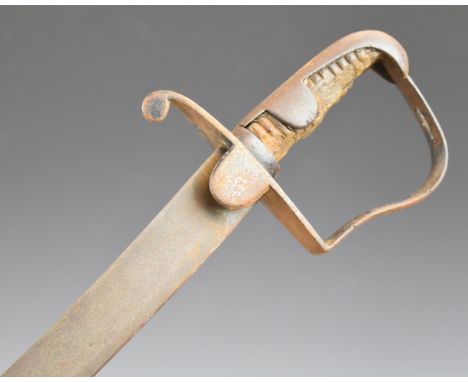 British 1796 pattern Light Cavalry Trooper's sword with wooden grips, all metal hilt and 82cm curved blade.&nbsp;PLEASE NOTE: