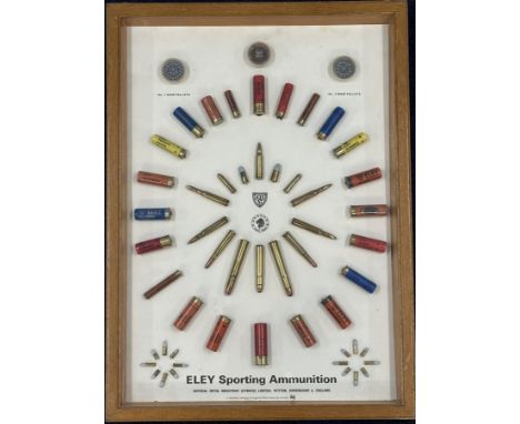 Eley Kynoch shotgun and rifle cartridge display board 'Eley Sporting Ammunition Imperial Metal Industries (Kynoch) Limited Wi