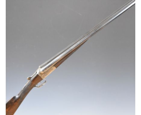 W Richards of Liverpool 20 bore side by side ejector shotgun with named and engraved locks, engraved underside, trigger guard