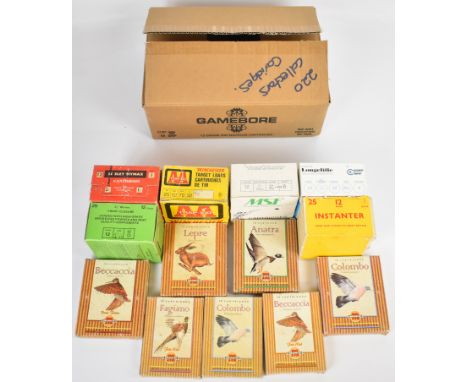 Two-hundred-and-twenty collector's shotgun cartridges including a set of packs of Maionchi with bird and hare decoration to t