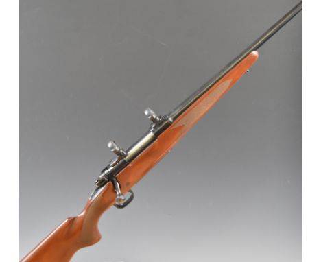 Winchester model 70 .270 bolt-action rifle with chequered semi-pistol grip and forend, sling and scope mounts and 22.5 inch b