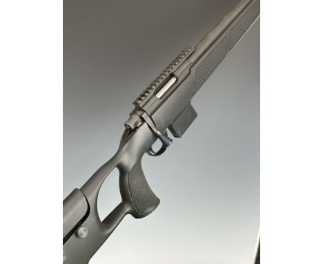 Sabatti Urban Sniper .223 Remington bolt-action rifle with chequered pistol grip and forend, skeleton composite stock, adjust