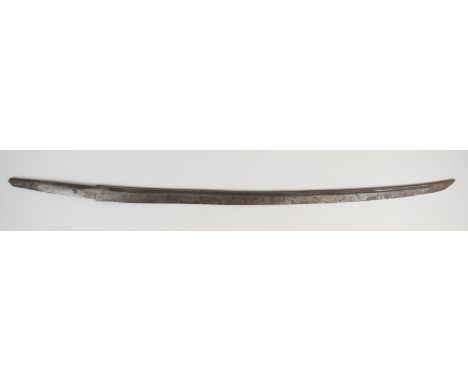 Japanese Samurai slightly curved and fullered 90cm blade only.&nbsp;PLEASE NOTE:- Before bidding please ensure that you are f