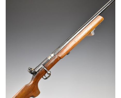 BSA Century .22 bolt-action target rifle with semi-pistol grip, raised cheek piece, Parker-Hale fully adjustable target sight