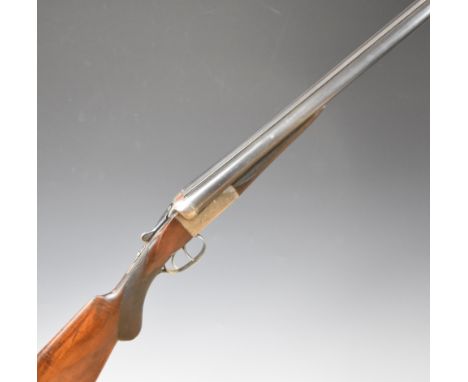 Jean Baptiste Ronge of Belgium 12 bore side by side shotgun&nbsp;with engraved locks, underside, trigger guard, top plate, th