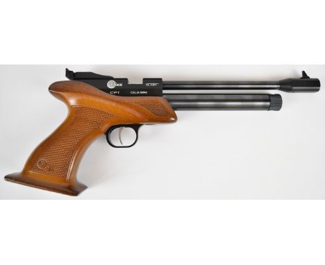 SMK Victory CP1 .177 CO2 target air pistol with chequered grip and adjustable sights, NVSN, in padded carry case.  PLEASE NOT