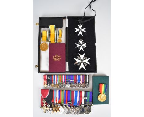 British Army WW2 and later medal group of twelve for Brigadier Neil Barclay together with miniatures comprising O.B.E (Civili