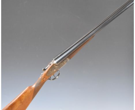 AYA No 2 12 bore side by side sidelock ejector shotgun with named and engraved hand detachable locks, engraved underside, tri