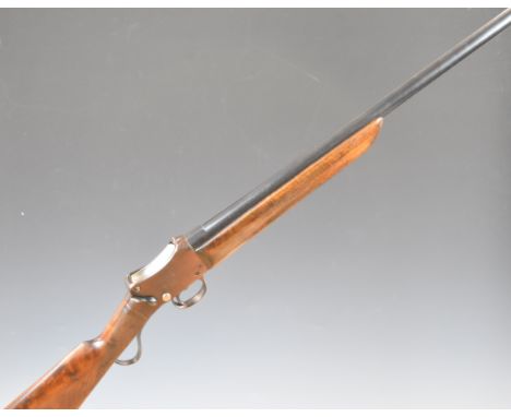 W W Greener Greener's GP Gun Martini underlever-action&nbsp;12 bore single barrelled&nbsp;shotgun with named lock, chequered 