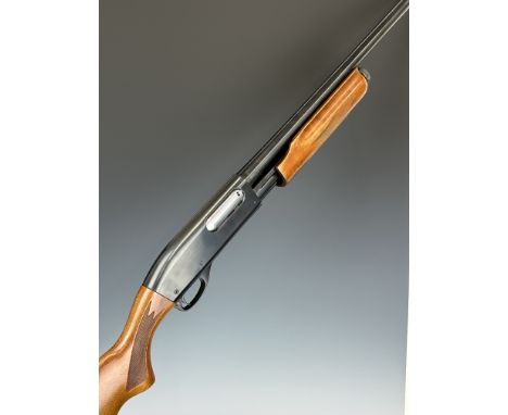 Remington 870 Wingmaster 3-shot pump-action shotgun with chequered semi-pistol grip and forend, sling mounts and 24 inch unch
